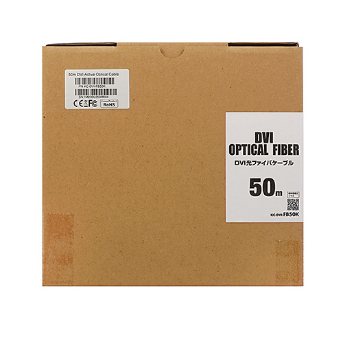サンワサプライ KC-DVI-FB50K DVIディスプレイ用 光ファイバケーブル（シングルリンク・50m）[KCDVIFB50K] 返品種別A_3