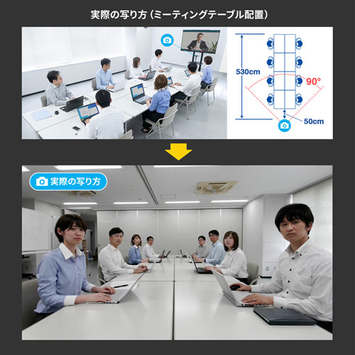サンワサプライ CMS-V52S 会議用ワイドレンズカメラ 4Kタイプ[CMSV52S] 返品種別A