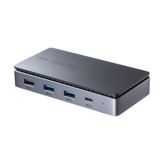 サンワサプライ USB-CVDK19 USB Type-Cドッキングステーション HDMI/VGA・2画面出力対応（ブラック）[USBCVDK19] 返品種別A