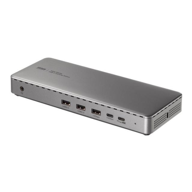 サンワサプライ USB-CVDK20 ドッキングステーション（HDMI/DisplayPort・4K×3画面出力対応）[USBCVDK20] 返品種別A