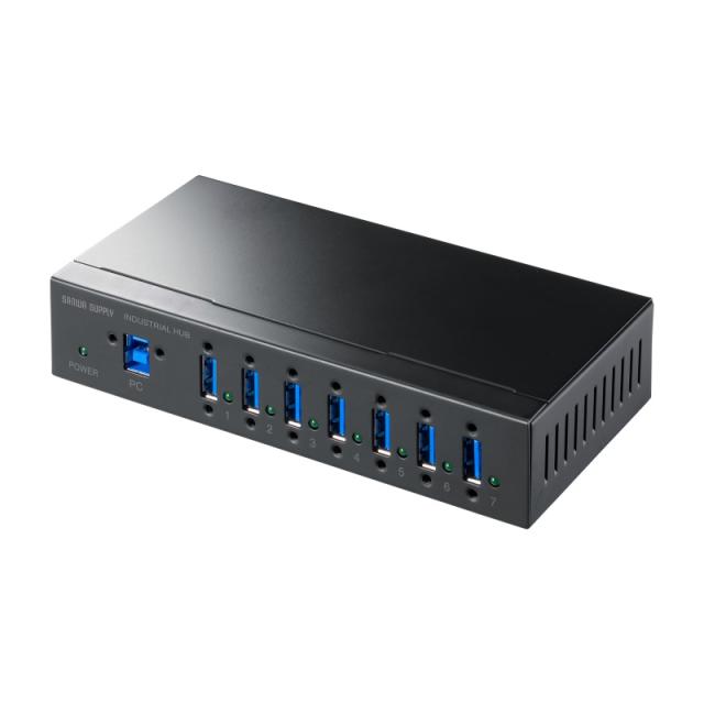 サンワサプライ USB-3HFA07T 産業用USB 5Gbpsハブ（7ポート・ー40℃対応）[USB3HFA07T] 返品種別A
