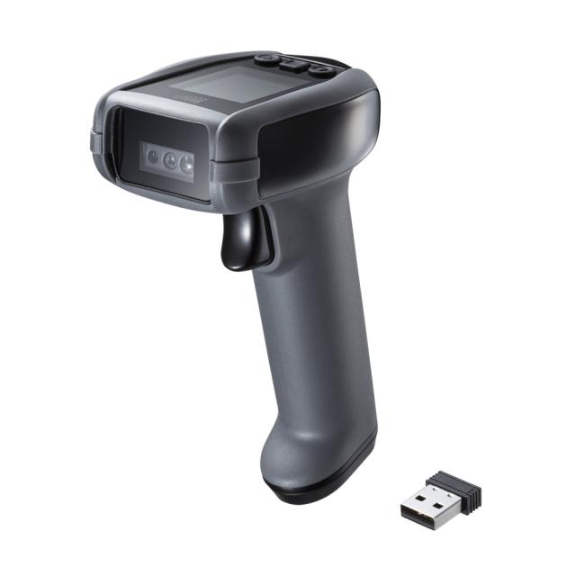 サンワサプライ BCR-BT2D13BK 2次元ワイヤレスバーコードリーダー（2.4Gワイヤレス＋Bluetooth＋有線）[BCRBT2D13BK] 返品種別A
