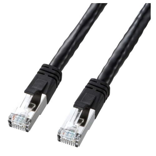 サンワサプライ KB-T6POE-30BK PoE CAT6 LANケーブル スタンダード（30m・ブラック）[KBT6POE30BK] 返品種別A