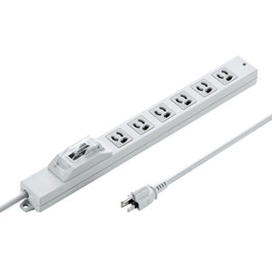 サンワサプライ TAP-BR36A-3 安全ブレーカータップ（3P・6個口・3m）[TAPBR36A3] 返品種別A