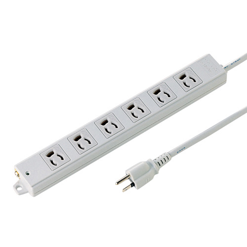 サンワサプライ TAP-K6-10 工事物件タップ（3P・6個口・10m）[TAPK610] 返品種別A