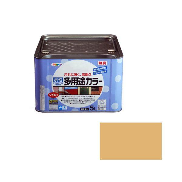 アサヒペン スイセイタヨウトカラ-5L CY 水性多用途カラー 5L(シトラスイエロー)[スイセイタヨウトカラ5LCY] 返品種別B