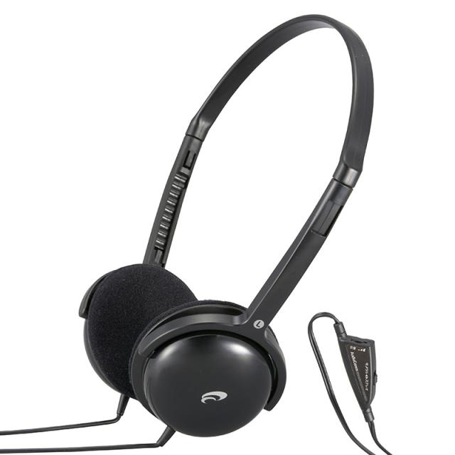 オーム HP-H355N ダイナミック密閉型ヘッドホン(ブラック)AudioComm OHM[HPH355N032807] 返品種別A