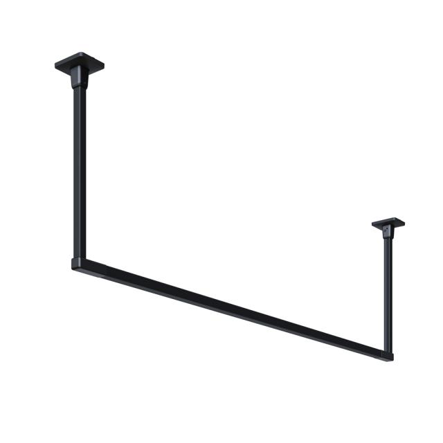 川口技研 BAR1-4518-BK ホスクリーン 固定式室内物干 BAR型（ブラック・サイズ：450×1820mm）[BAR14518BK] 返品種別A