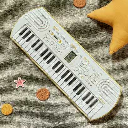 贈る結婚祝い カシオ 返品 44鍵ミニキーボード(ホワイト)CASIO[SA80] SA-80 鍵盤楽器