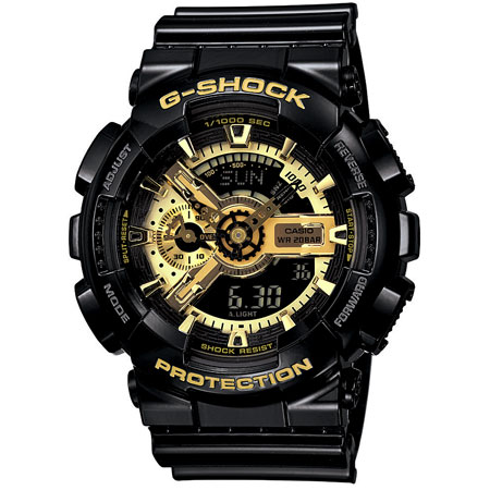 カシオ 【国内正規品】G-SHOCK（ジーショック）　Black×Gold Seriesクオーツ　メンズタイプ GA-110GB-1AJF[GA110GB1AJF] 返品種別A