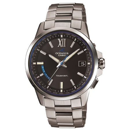 カシオ 【国内正規品】オシアナス　3 Hands Modelsソーラー電波　メンズタイプ OCW-T150-1AJF[OCWT1501AJF] 返品種別A