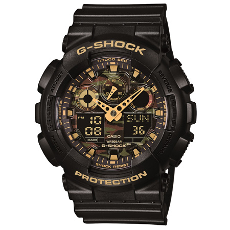 カシオ 【国内正規品】G-SHOCK（ジーショック）　Camouflage Dial Series クオーツ　メンズタイプ GA-100CF-1A9JF返品種別A