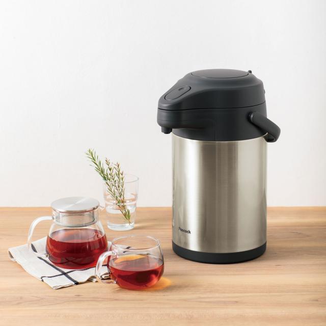 ピーコック MRS-30XA ステンレスエアーポット　3.0L　ステンレスPeacock　エアーポット[MRS30XA] 返品種別A