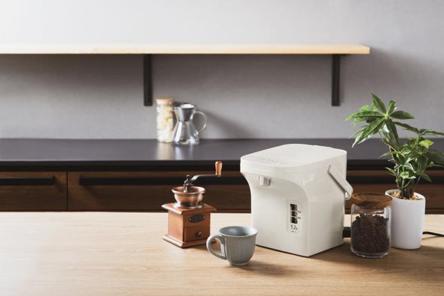 ピーコック WMR-12 電気ポット(電動給湯式)　　1.2L　アッシュホワイトPeacock　早沸きタイプ[WMR12] 返品種別A