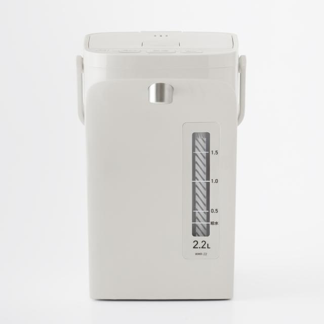 ピーコック WMR-22 電気ポット(電動給湯式)　　2.2L　アッシュホワイトPeacock　早沸きタイプ[WMR22] 返品種別A