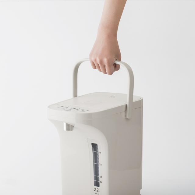 ピーコック WMR-22 電気ポット(電動給湯式)　　2.2L　アッシュホワイトPeacock　早沸きタイプ[WMR22] 返品種別A