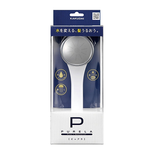 カクダイ 357-900-W 浄水シャワー（ホワイト）KAKUDAI　ピュアラ[357900W] 返品種別B