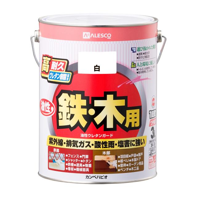 カンペハピオ 00037640011030 油性ウレタンガード 3L(白)Kanpe Hapio[カンペ00037640011030] 返品種別B