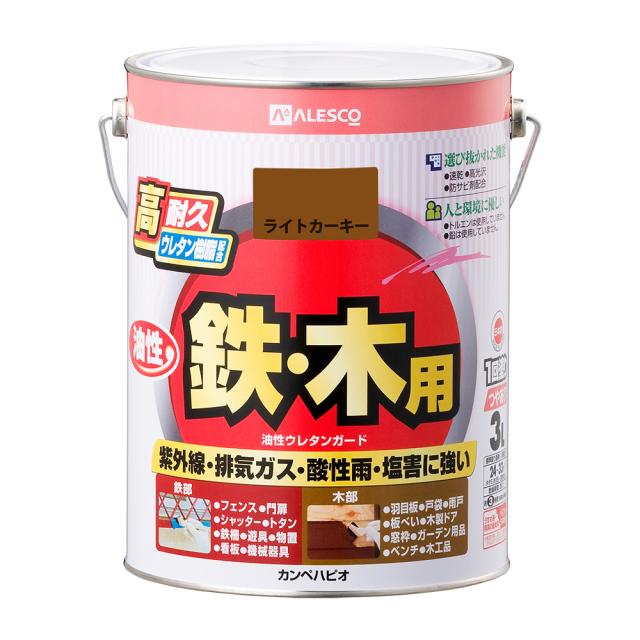 カンペハピオ 00037640231030 油性ウレタンガード 3L(ライトカーキー)Kanpe Hapio[カンペ00037640231030] 返品種別B