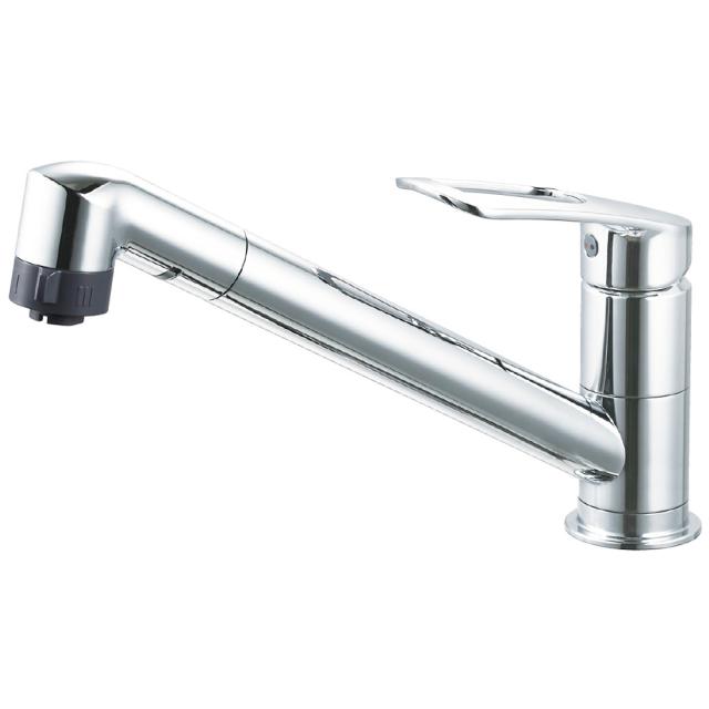 SANEI K8711MEJK-13 【寒冷地用】台付き1穴 シングルワンホール切替シャワー混合栓（キッチン用）【水栓】SANEI[K8711MEJK13] 返品種別B