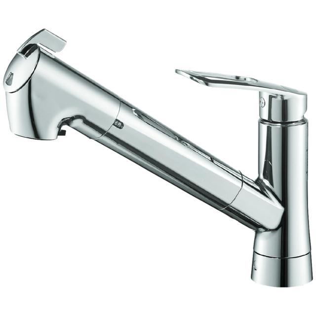 SANEI K87128ETJV-13 台付き1穴 シングル浄水器付ワンホールスプレー混合栓（キッチン用）【水栓】SANEI[K87128ETJV13] 返品種別B