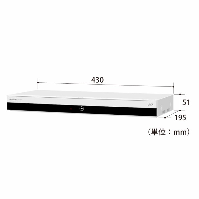 SHARP シャープ 1TB HDD/ 2番組同時録画ブルーレイレコーダー SHARP