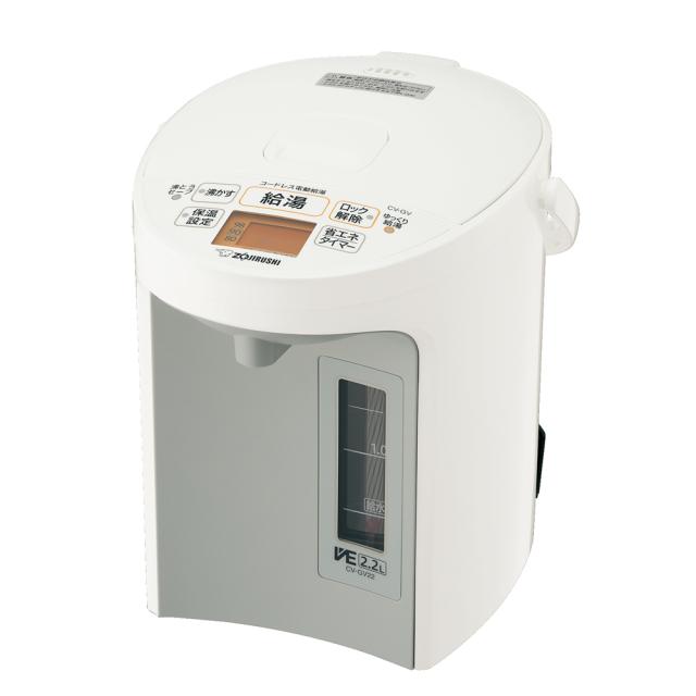 象印 CV-GV22-WA マイコン沸とうVE電気まほうびん　2.2L　ホワイトZOJIRUSHI　優湯生（ゆうとうせい）[CVGV22WA] 返品種別A