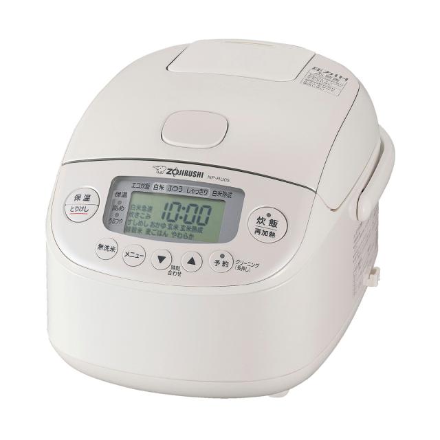 象印 NP-RU05-WA 圧力IH炊飯ジャー（3合炊き）　ホワイトZOJIRUSHI　極め炊き[NPRU05WA] 返品種別A
