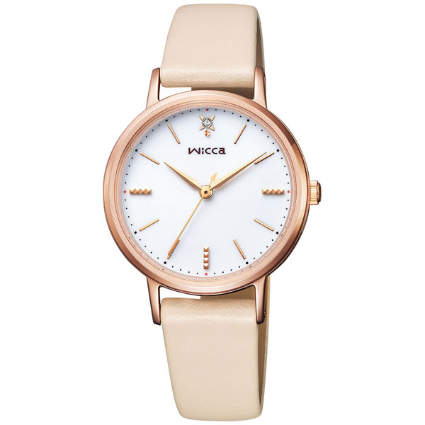 シチズン 【国内正規品】ウィッカ　ソーラーテック 「＃ときめくダイヤ」 エコ・ドライブ　レディースタイプ KP5-166-10返品種別A