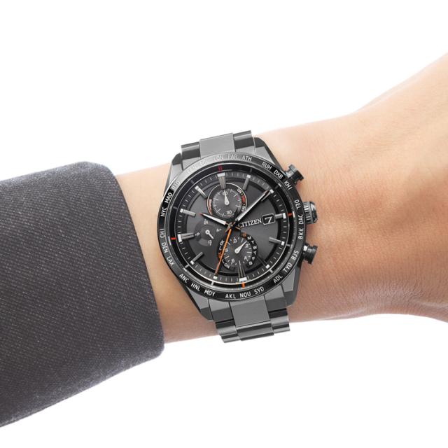 シチズン 【国内正規品】アテッサ　ダイレクトフライト　ACT Line Black Titanium Series AT8185-62E返品種別A_10