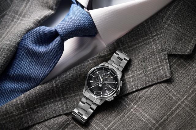 【美品】シチズン　アテッサ　BY1001-66E ダイレクトフライト シチズン アテッサ CITIZEN ATTESA エコドライブ 電波時計