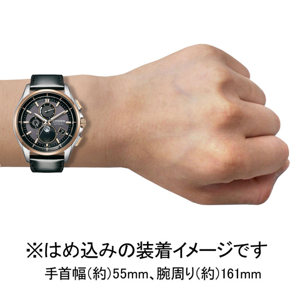 シチズン 【国内正規品】アテッサ　ダイレクトフライト ムーンフェイズ エコ・ドライブ電波　メンズタイプ BY1004-17X返品種別A_12
