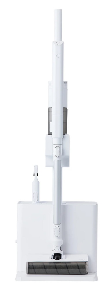 ツインバード サイクロン式スティッククリーナー 充電式 自走式パワーブラシ ホワイト TC-E292W返品種別A