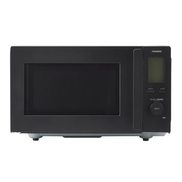 ツインバード DR-F282B 電子レンジ　18L　ブラックTWINBIRD　センサー付フラット電子レンジ[DRF282B] 返品種別A