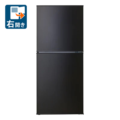 ツインバード HR-F915B 146L 2ドア冷蔵庫（ブラック）【右開き】TWINBIRD[HRF915B] 返品種別A