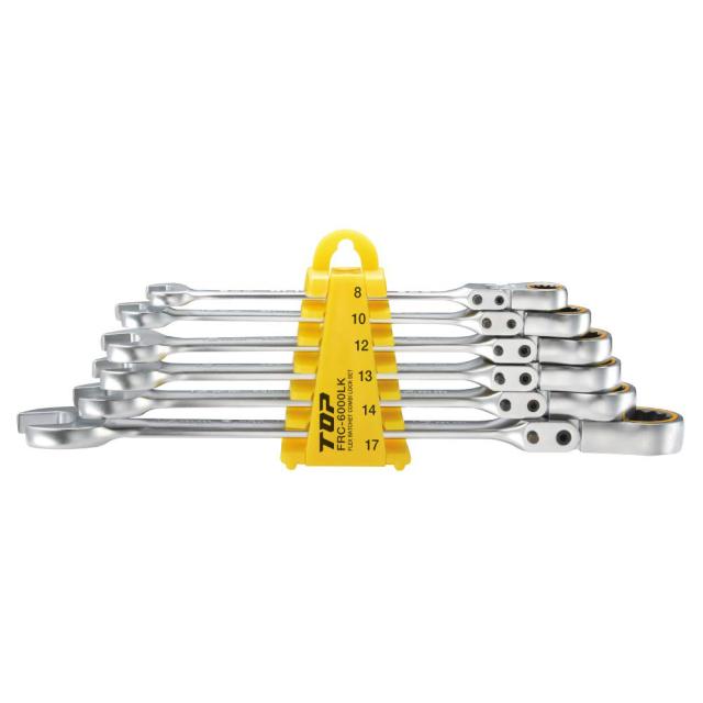 トップ工業 FRC-6000LK 首振りロックラチェットコンビ 6本セット(ホルダー付)TOP[FRC6000LK] 返品種別B