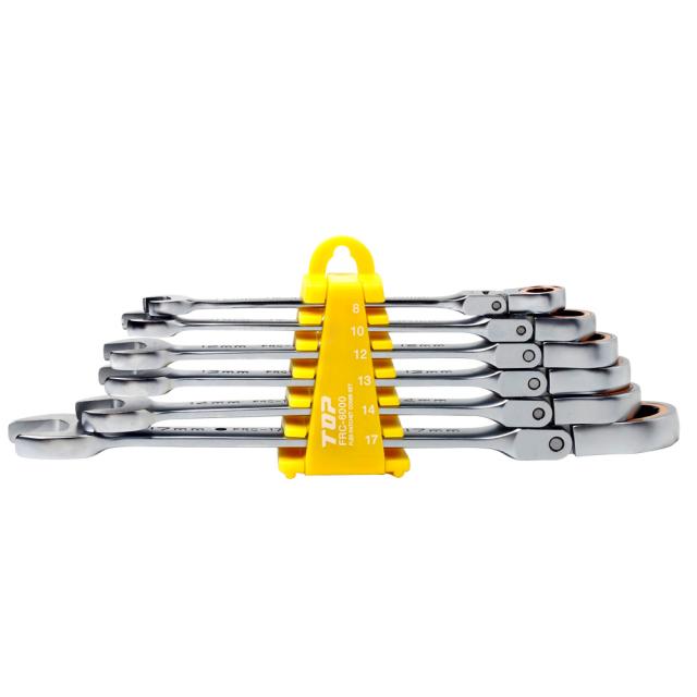 トップ工業 FRC-6000 首振りラチェットコンビ 6本セット(ホルダー付)TOP[FRC6000] 返品種別B