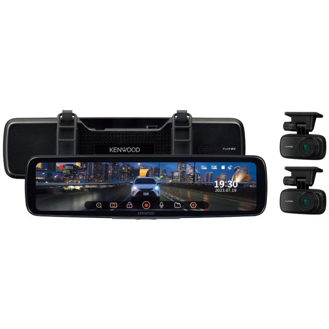 ケンウッド 12型IPS液晶搭載デジタルルームミラー型2カメラドライブレコーダー KENWOOD ミラレコ　X Series DRV-EM4800返品種別A
