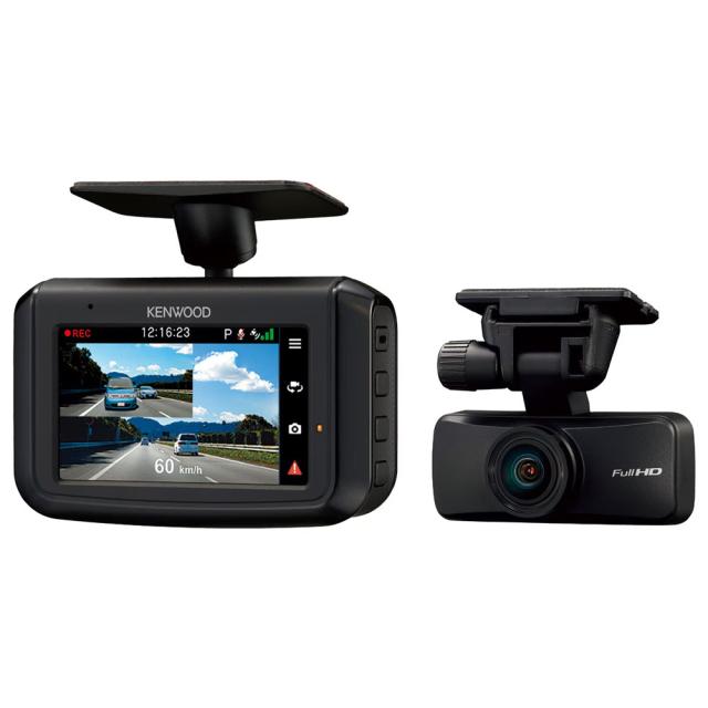 ケンウッド DRV-G50W 前後撮影対応 2カメラドライブレコーダーKENWOOD　リアレコ[DRVG50W] 返品種別A_1