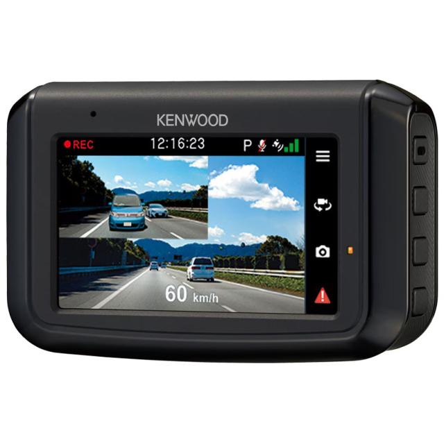 ケンウッド DRV-G50W 前後撮影対応 2カメラドライブレコーダーKENWOOD　リアレコ[DRVG50W] 返品種別A_6
