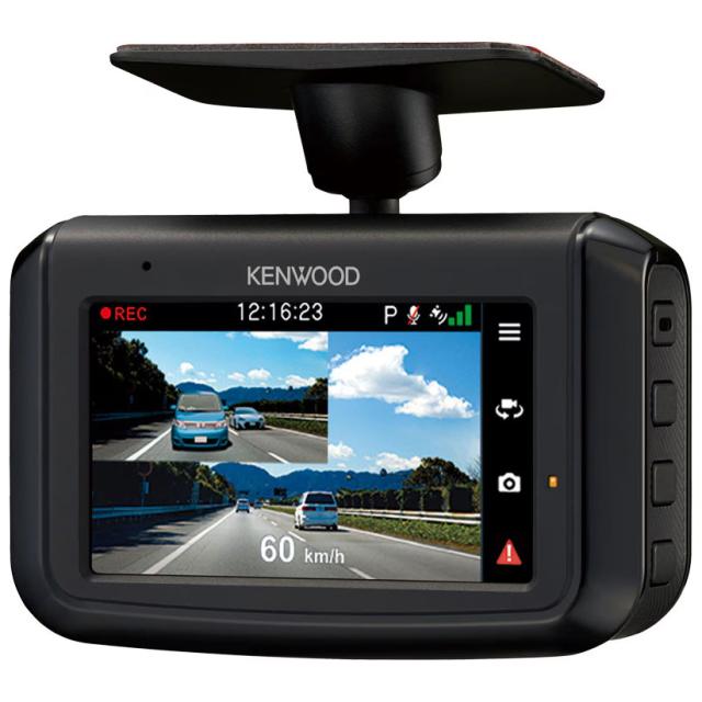 ケンウッド DRV-G50W 前後撮影対応 2カメラドライブレコーダーKENWOOD　リアレコ[DRVG50W] 返品種別A_7
