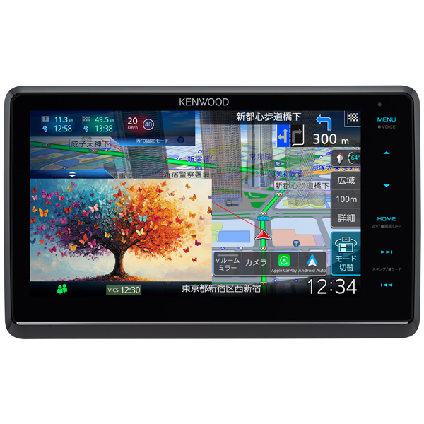 ケンウッド 地上デジタルTVチューナー/Bluetooth内蔵 DVD/USB/SD AVナビゲーション 大画面8V型フローティングモデル MDV-M812F返品種別A