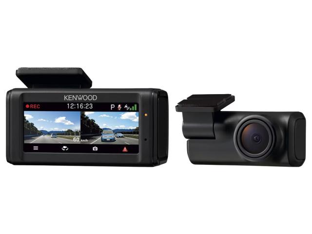 ケンウッド DRV-E40W 前後撮影対応 2カメラドライブレコーダーKENWOOD　リアレコ[DRVE40W] 返品種別A_1