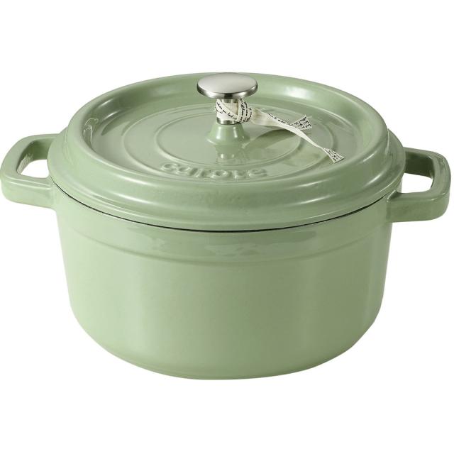 リブプラス NM-5236(カロ-テ) 【IH対応】ココット鍋 24cm（アップルグリーン）カローテ　IHココット鍋[NM5236カロテ] 返品種別A