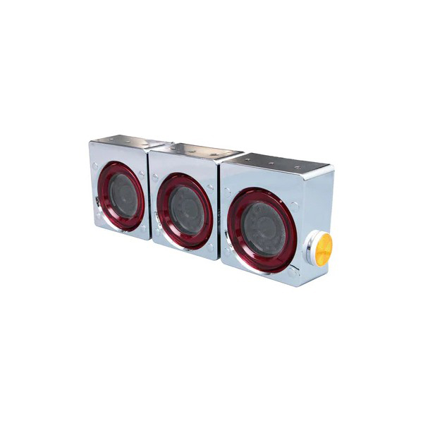 ジェットイノウエ 525162 LEDテールランプ 韋駄天 24V車用 3連テールセット スモーク[525162] 返品種別B