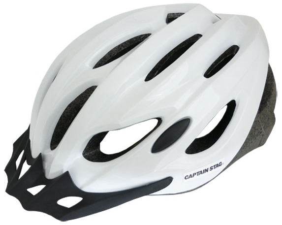 キャプテンスタッグ 自転車用ヘルメット【対象サイズ：56〜60cm未満】（ホワイト） CAPTAIN STAG　Vento（ヴェント） Y-6525返品種別B