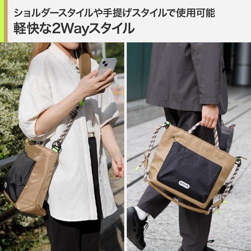 OUTDOOR PRODUCTS ODRCSBLKK ロープ カメラショルダーバッグ L（カーキ 
