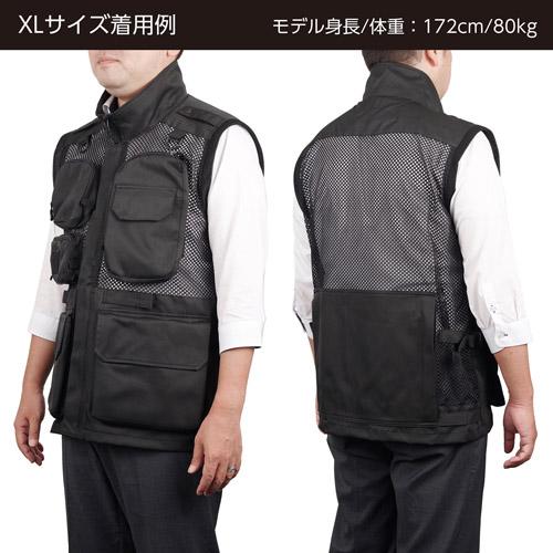 ハクバ KCMV-GWR-XL カメラマンメッシュベスト XLサイズ（ブラック）HAKUBA GW-PRO RED[KCMVGWRXL] 返品種別A_13