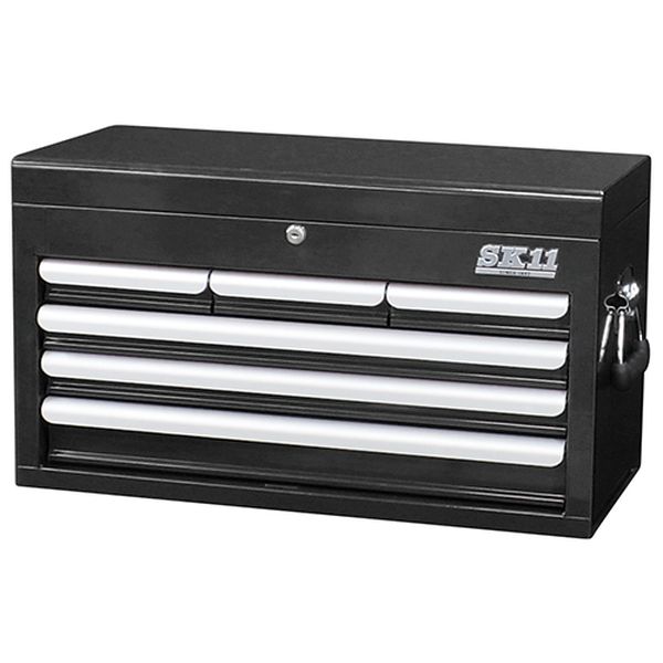 SK11 SRC-4060BK チェスト(4段6引出し)藤原産業[SRC4060BKSK11] 返品種別B