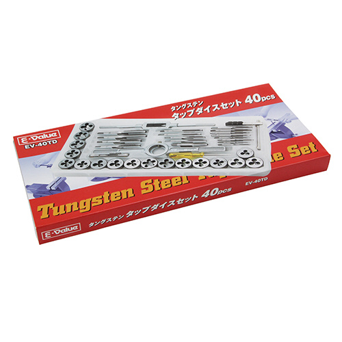 E-Value EV-40TD タップダイスセット 40PCS[EV40TDEVALUE] 返品種別B_1